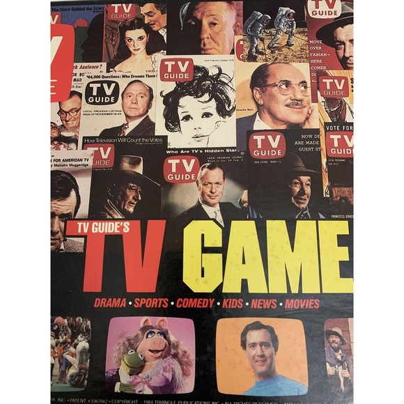 Vintage 1984 TV GUIDE'S TV Game in original box and complete - Picture 3 of 12